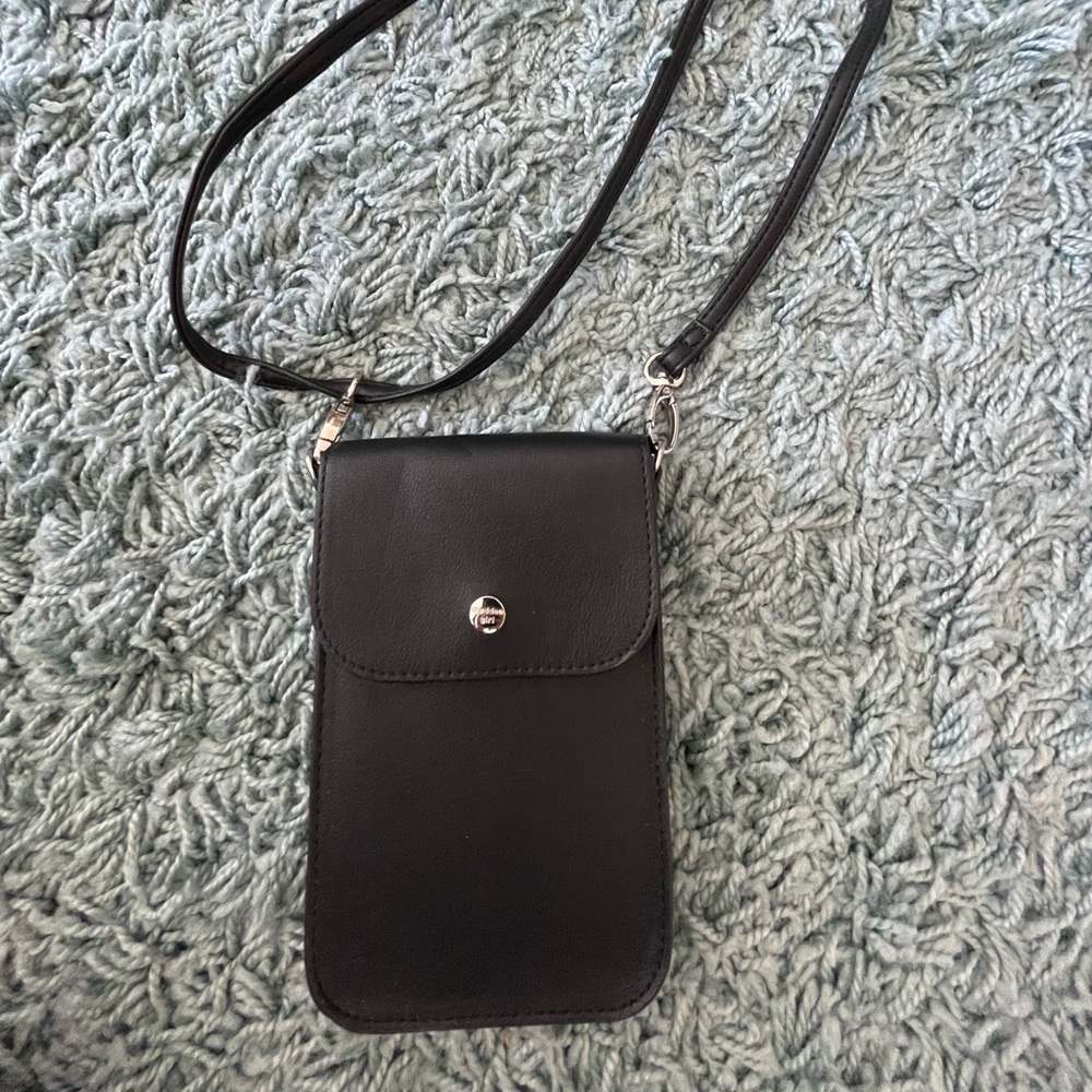 Madden Girl Black Cellphone Crossbody NWT